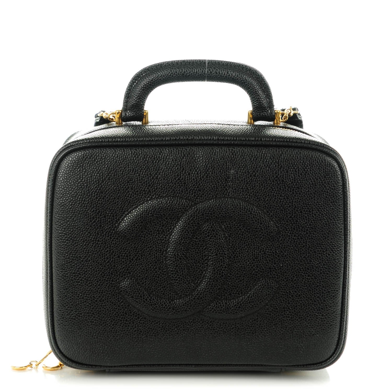 Chanel Caviar Cosmetic Case Black 1 of 8