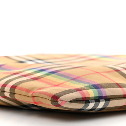 Burberry Vintage Rainbow Check Shopper Tote White 9 of 12