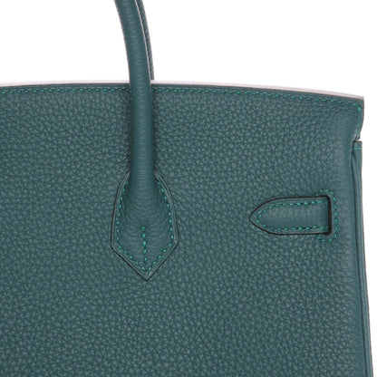 Hermes Togo Birkin 25 Malachite 8 of 26
