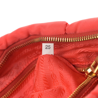 Prada Tessuto Nylon Quilted Shoulder Bag Pink 7 of 12