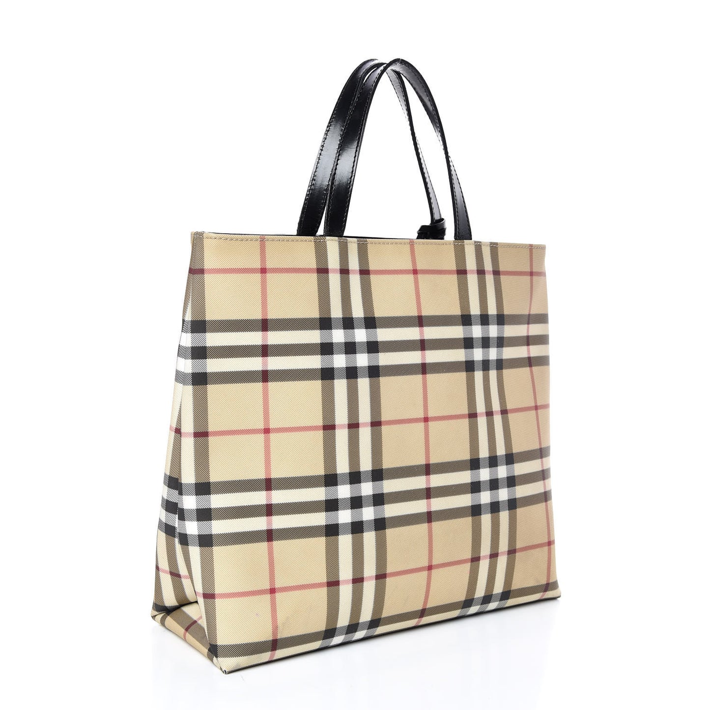 House Check Medium Tote Black