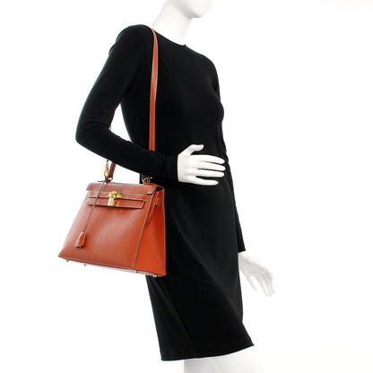 Hermes Chevre De Coromandel Kelly Sellier 32 Brique 2 of 31