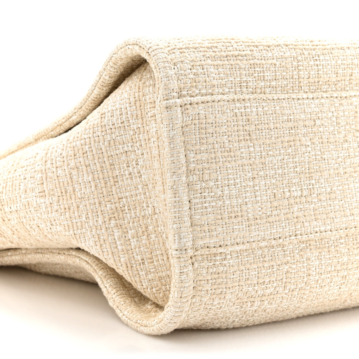 Chanel Lurex Boucle Small Deauville Tote Ivory 10 of 10