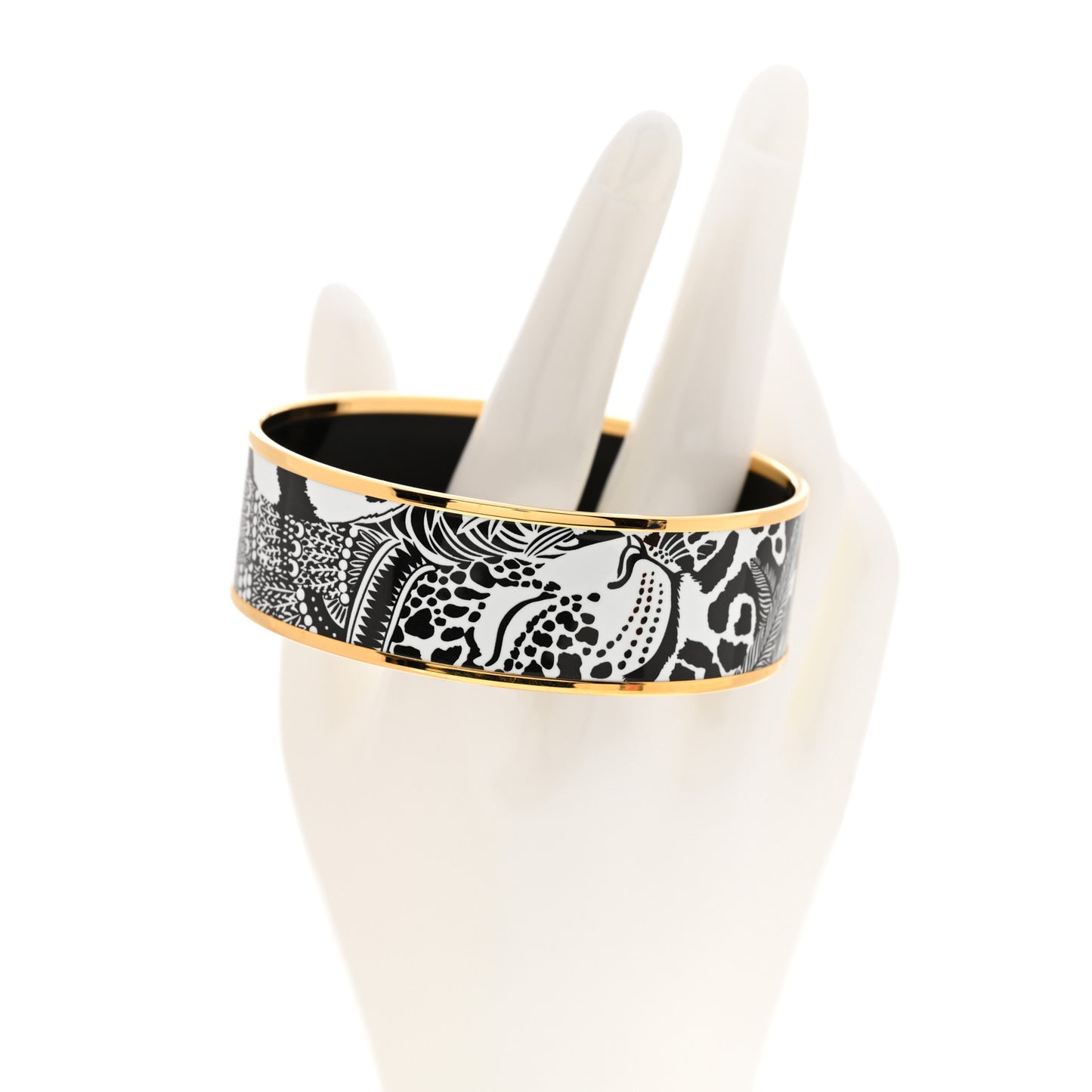 Enamel Printed Jaqar Quetzal Wide Bracelet 70