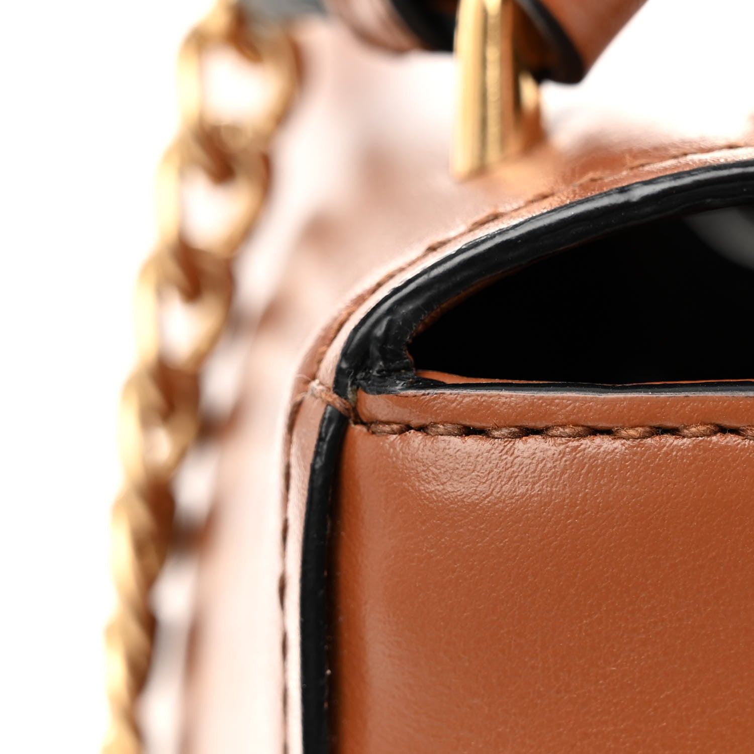 Miu Miu City Calf Lock Shoulder Bag Cognac 11 of 12