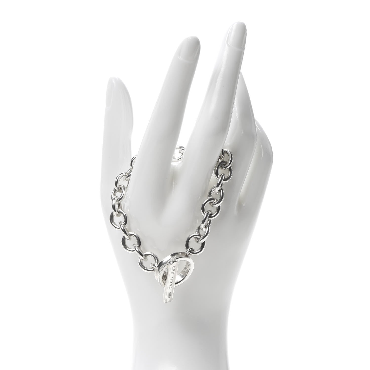Tiffany Sterling Silver 1837 Toggle Bracelet 2 of 5