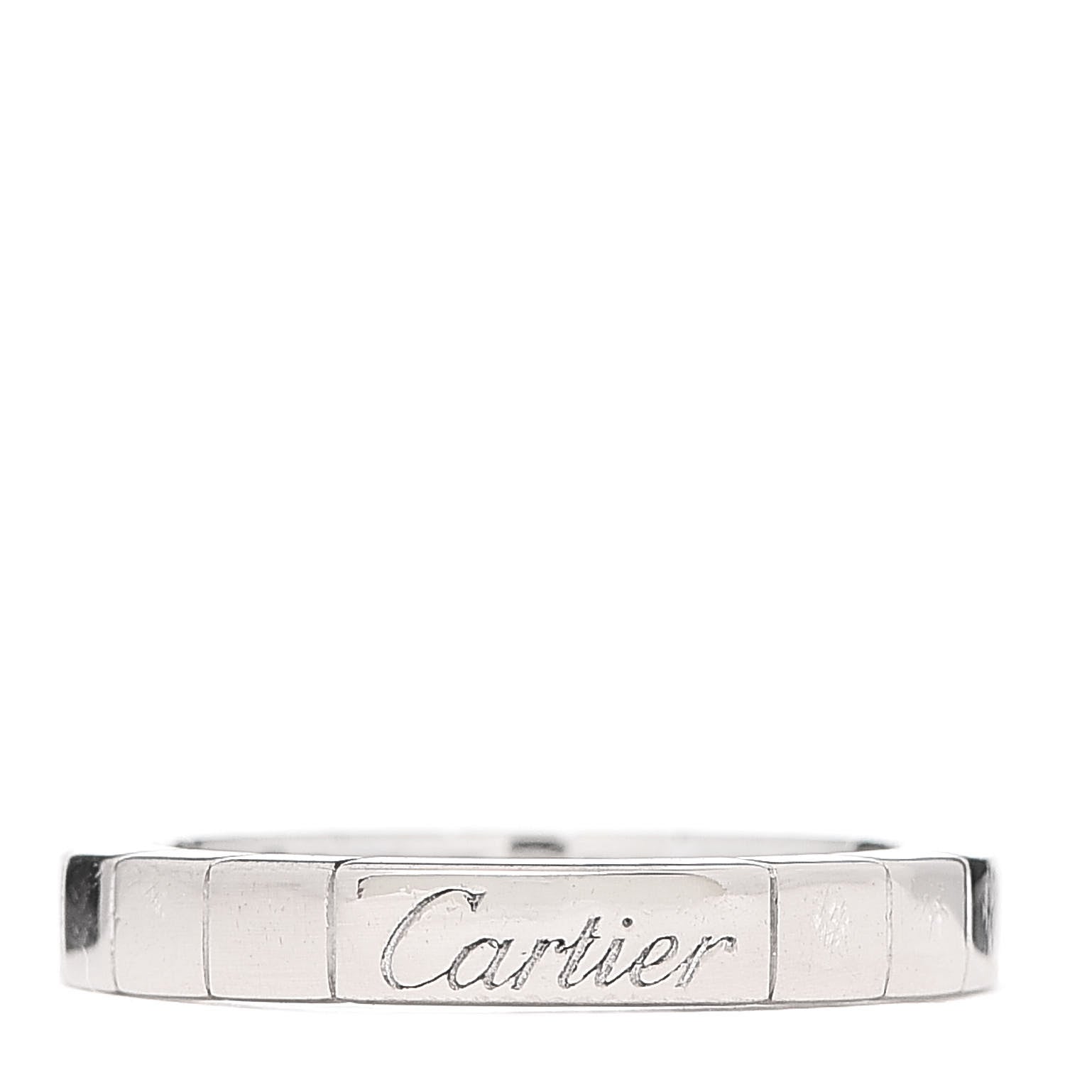 Cartier 18K White Gold Lanieres Ring 49 5 1 of 4