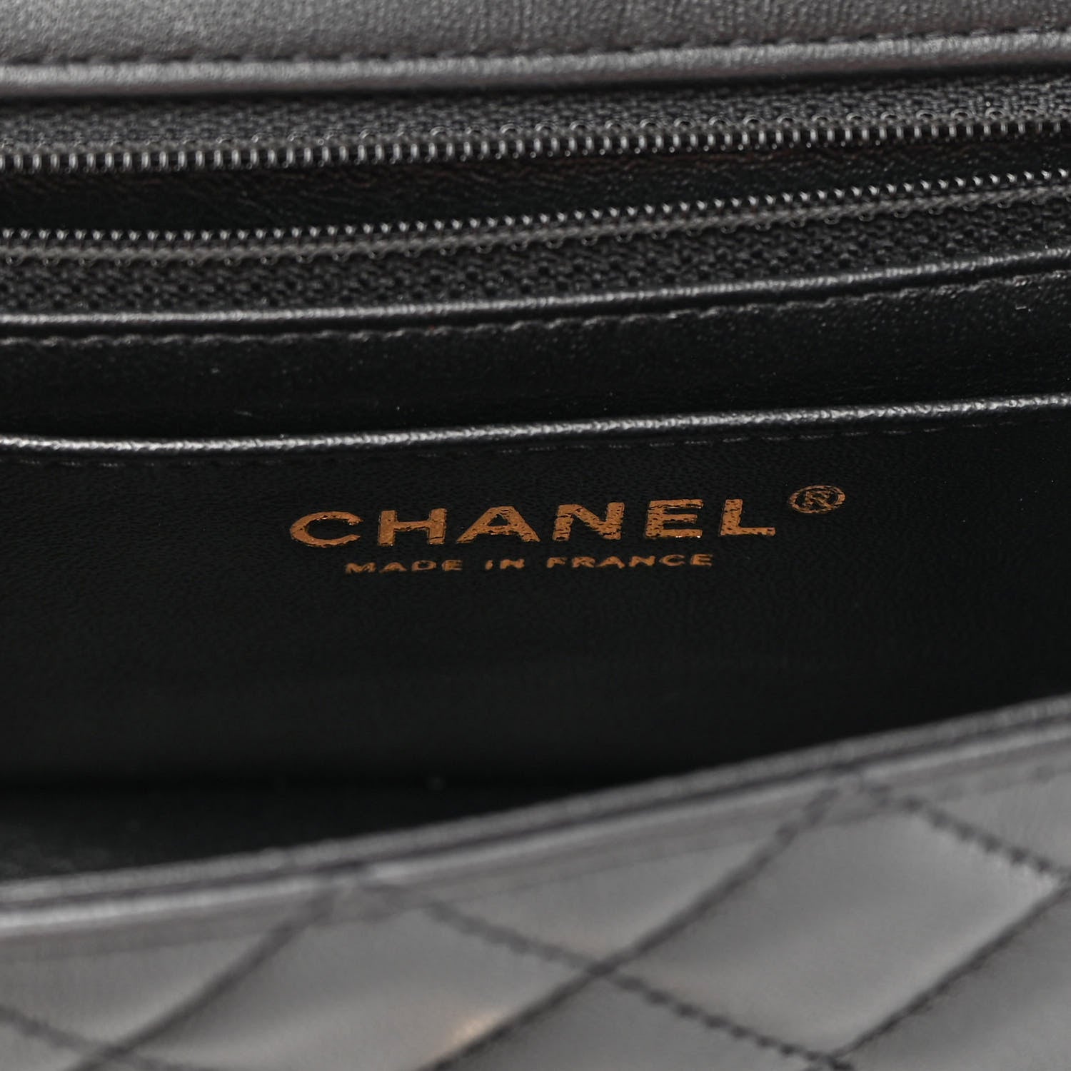 Chanel Lambskin Quilted Mini Rectangular Flap Black 6 of 9