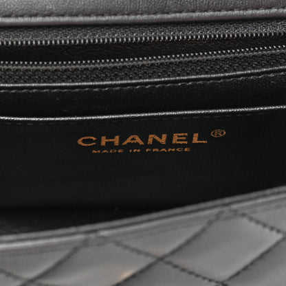 Chanel Lambskin Quilted Mini Rectangular Flap Black 6 of 9