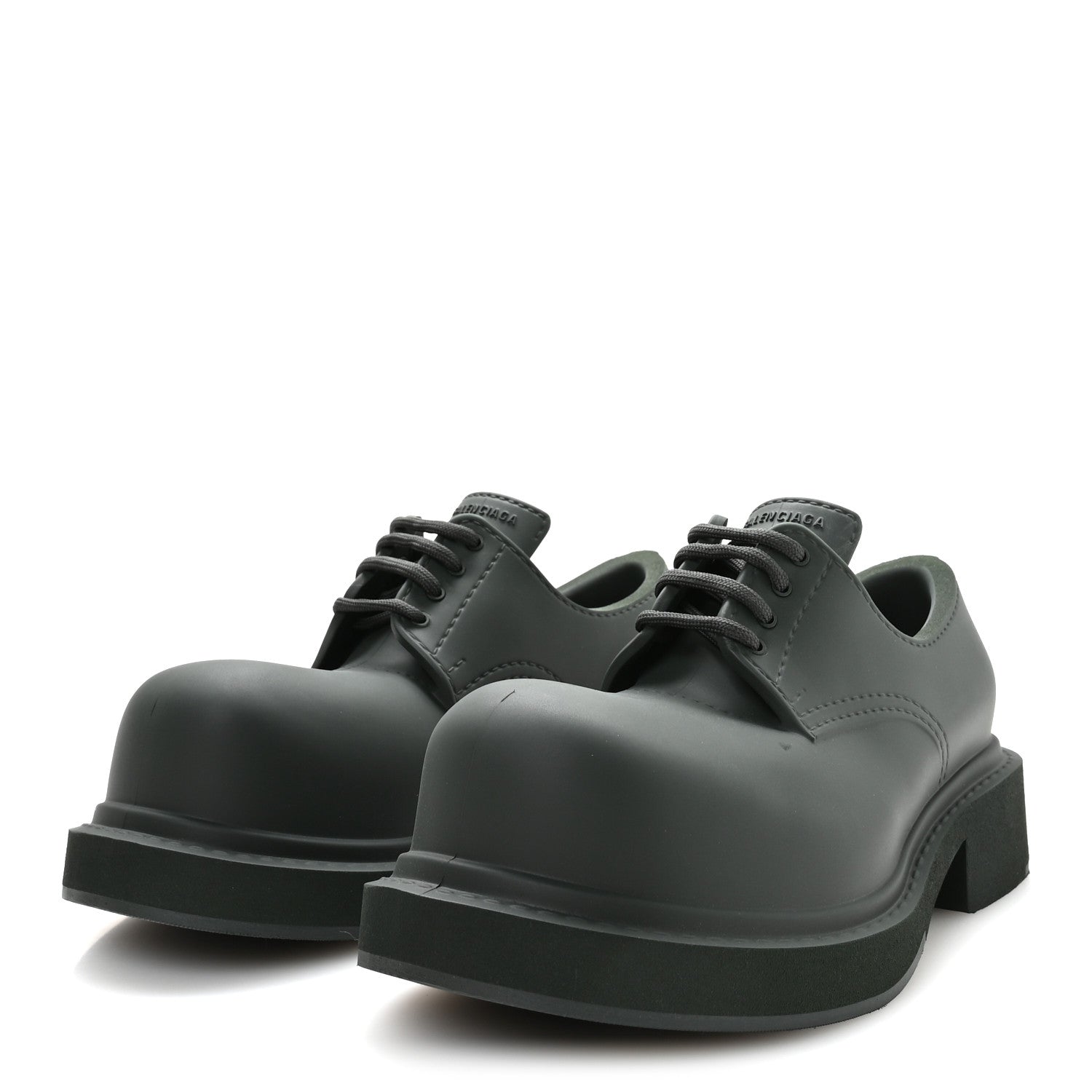 Balenciaga Rubber Steroid Derby Shoes 37 Dark Khaki 1751840