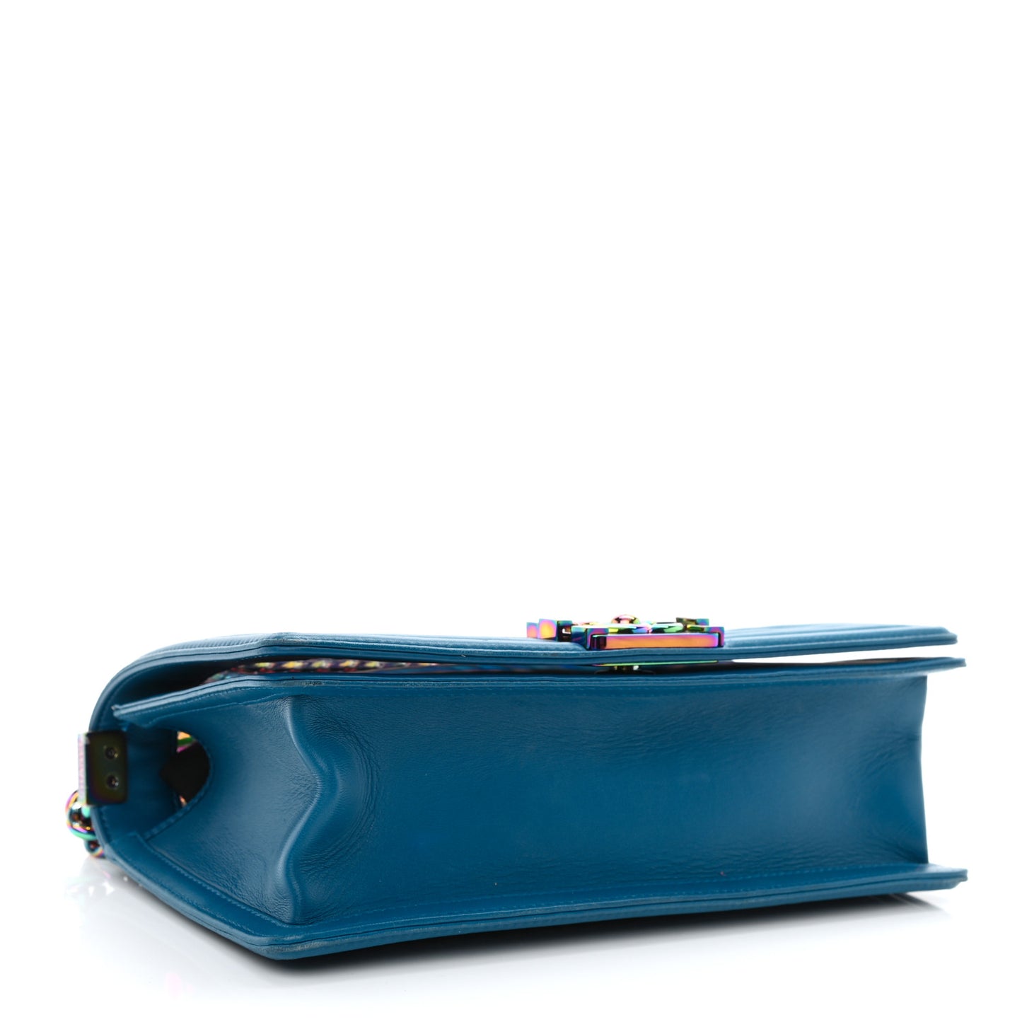 PVC Thread Woven Medium Boy Flap Dark Blue
