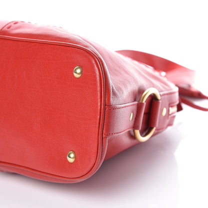 Saint Laurent Calfskin Large Muse Red 9 of 9
