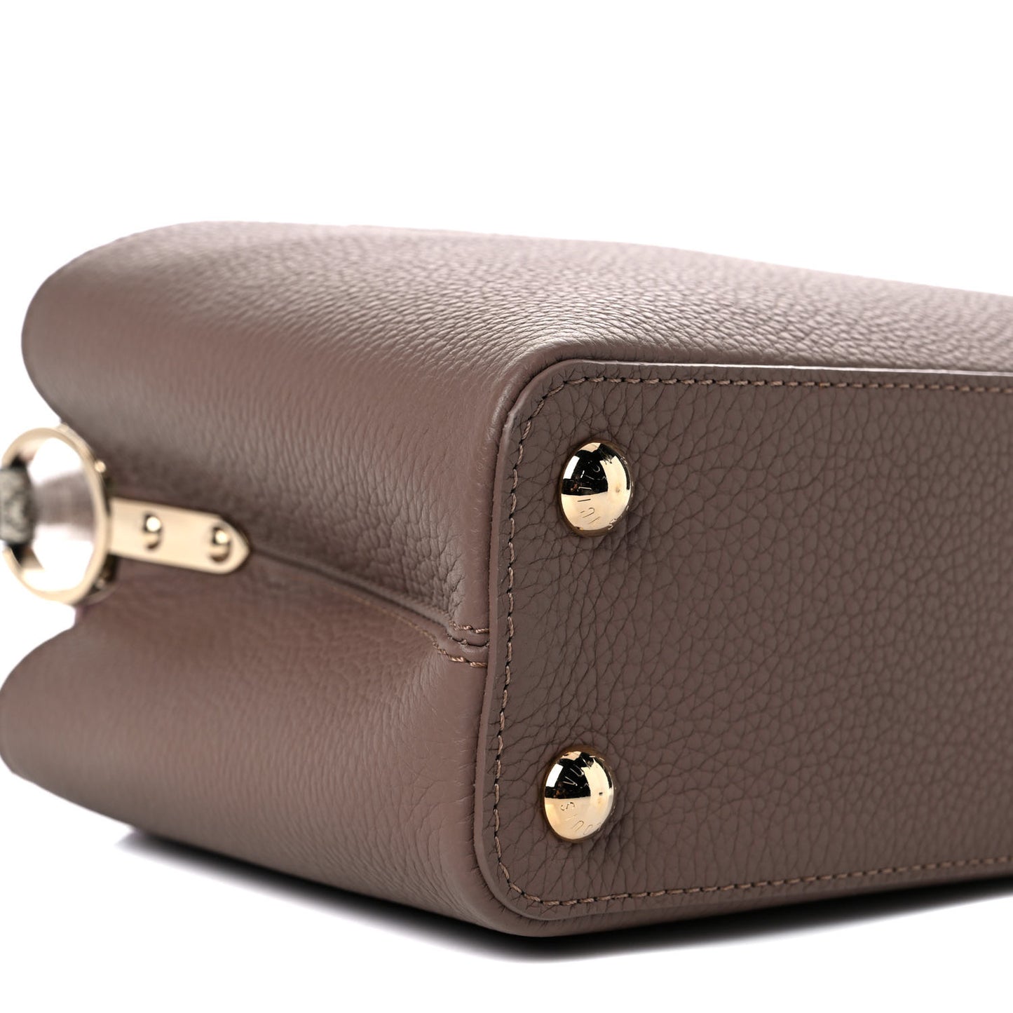 Taurillon Python Capucines BB Taupe Rose
