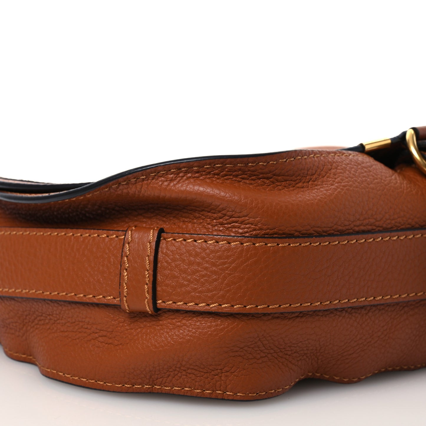 Calfskin Medium Marcie Round Crossbody Bag Tan