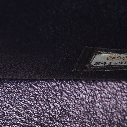 Chanel Iridescent Lambskin Quilted Mini Square Flap Dark Purple 7 of 7