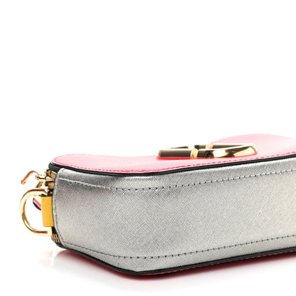 Marc Jacobs Saffiano Rainbow Strap Color Block Small Snapshot Camera Bag Pink Multicolor 10 of 13