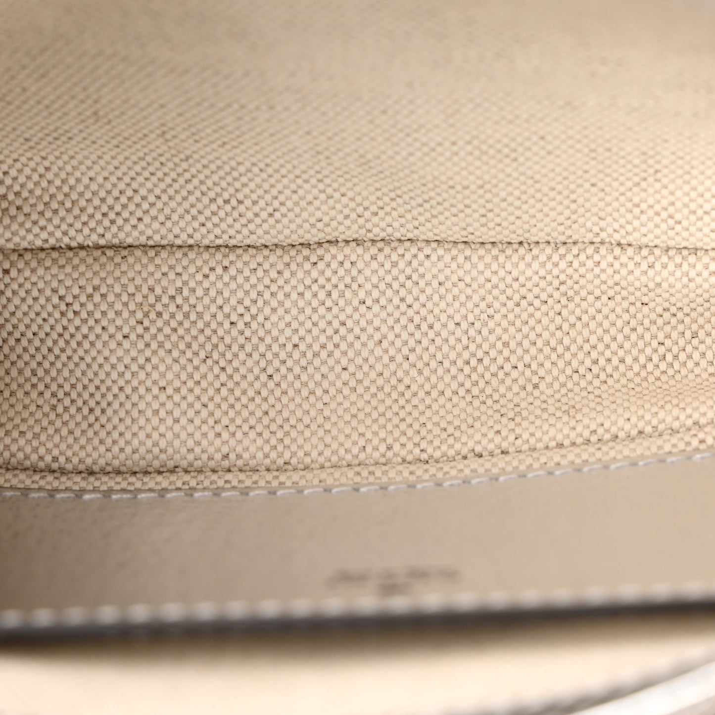 GG Supreme Monogram Lame Textured Dollar Calfskin Mini Ophidia Chain Bag Beige Ebony Silver