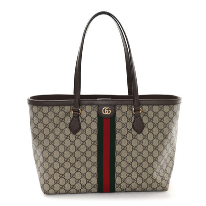Gucci GG Supreme Monogram Medium Ophidia Shopping Tote Brown 1 of 9