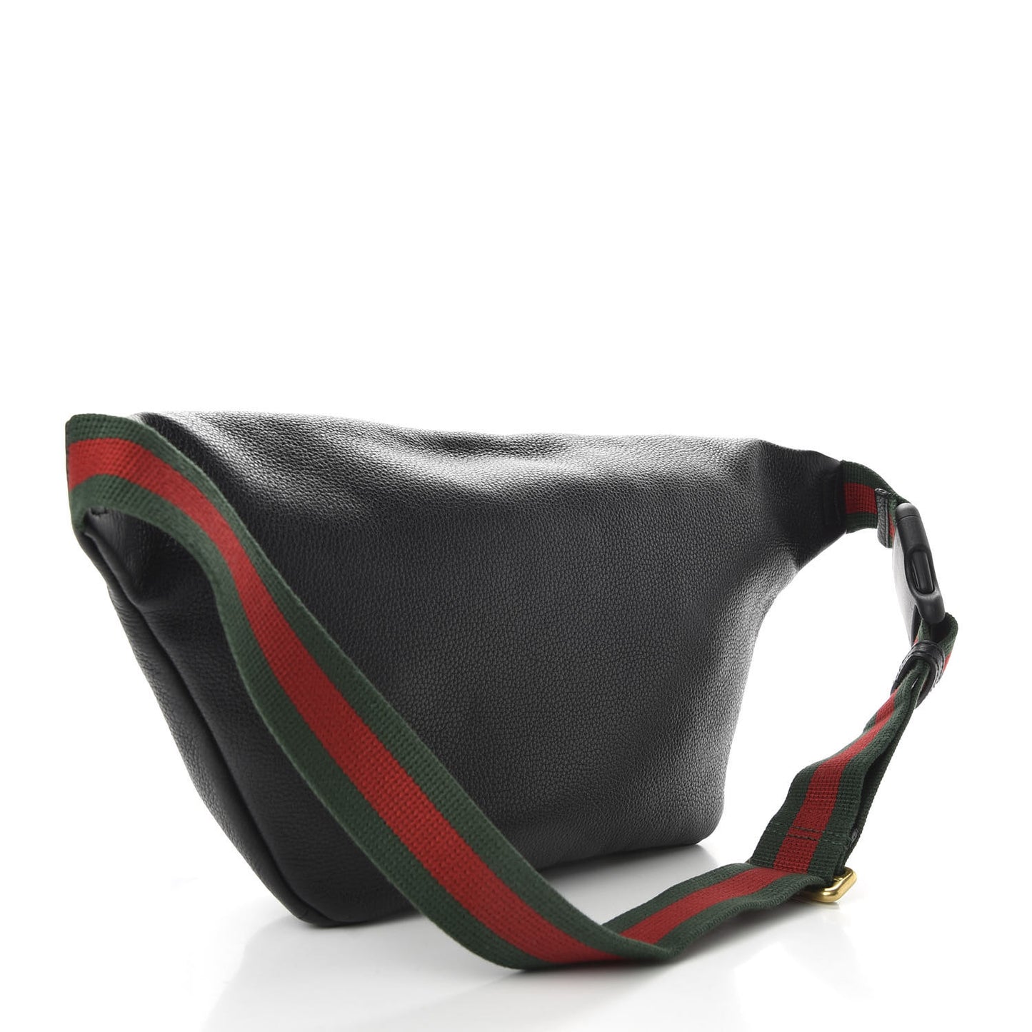 Grained Calfskin Logo Belt Bag Black