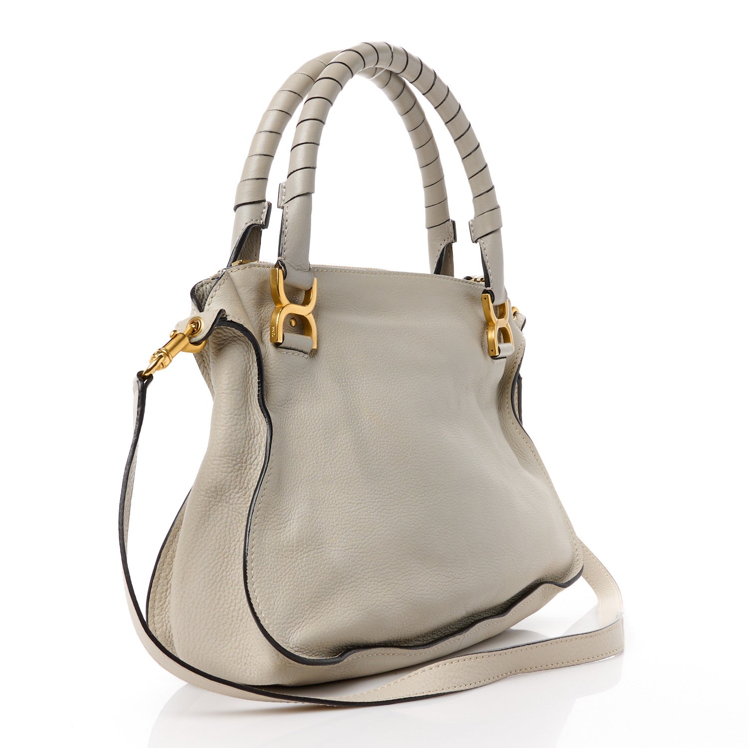 Chloe Calfskin Medium Marcie Satchel Dove 3 of 14