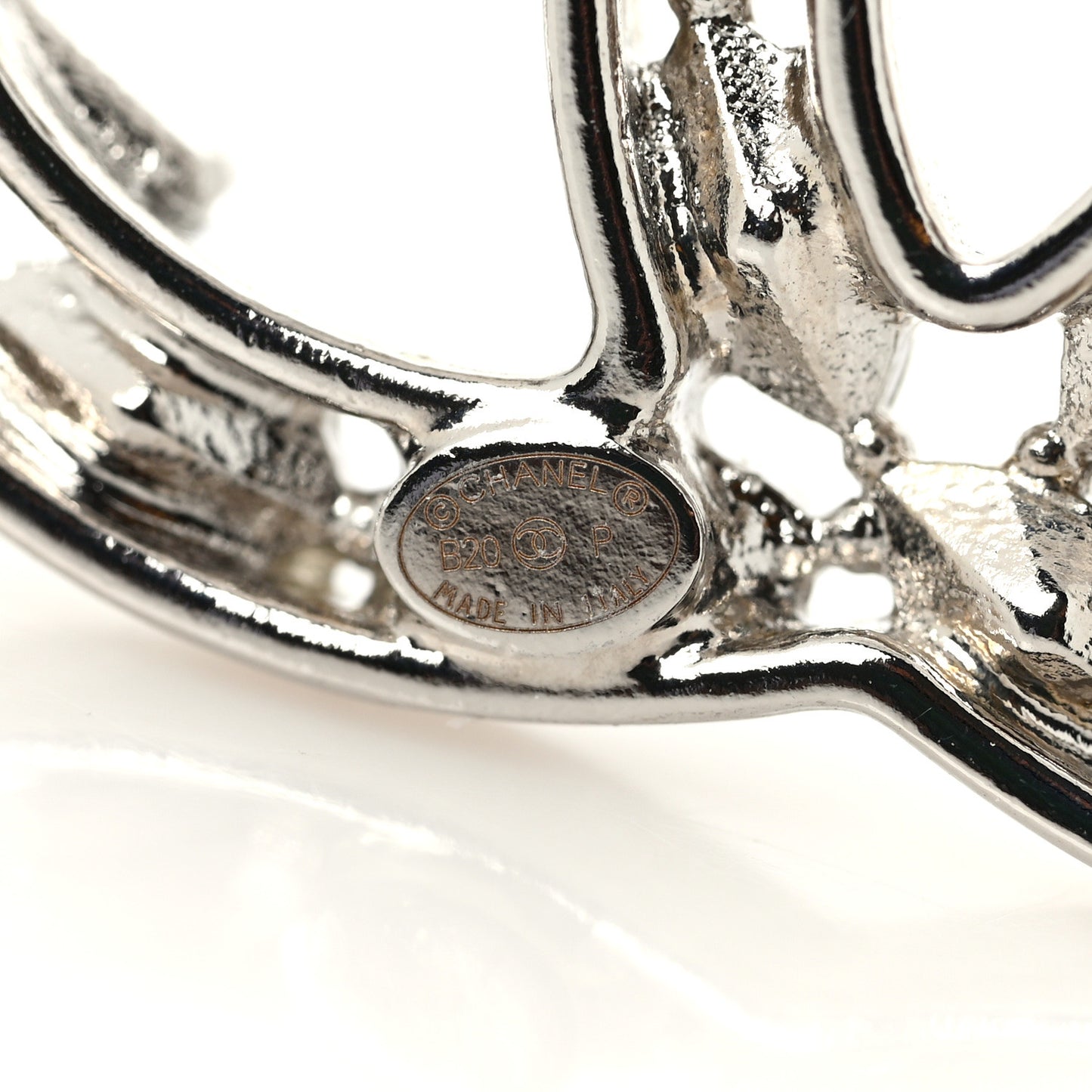 Crystal Starfall CC Brooch Silver