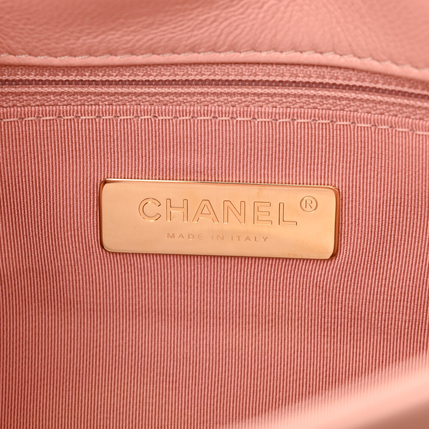 Goatskin Quilted Medium Chanel 19 Flap Light Pink