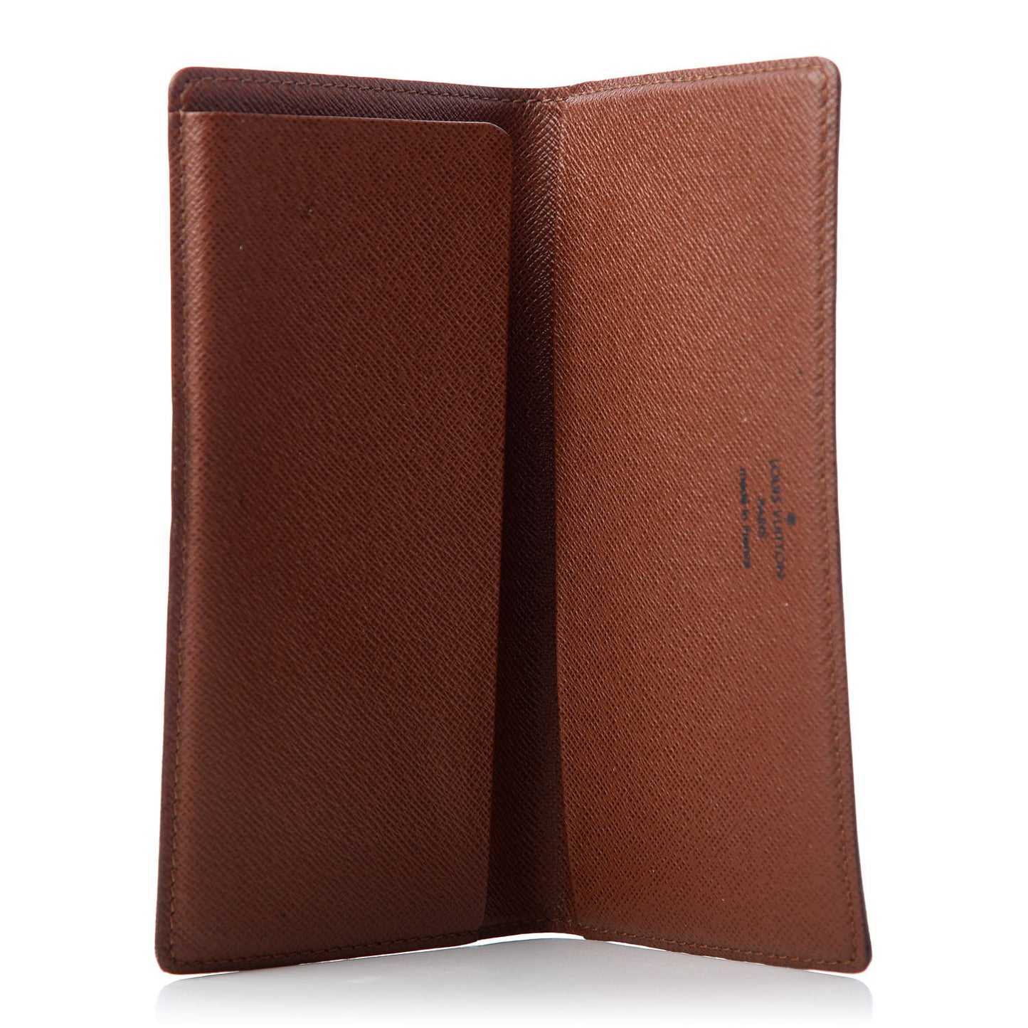 Monogram Simple Checkbook Holder Wallet Cover