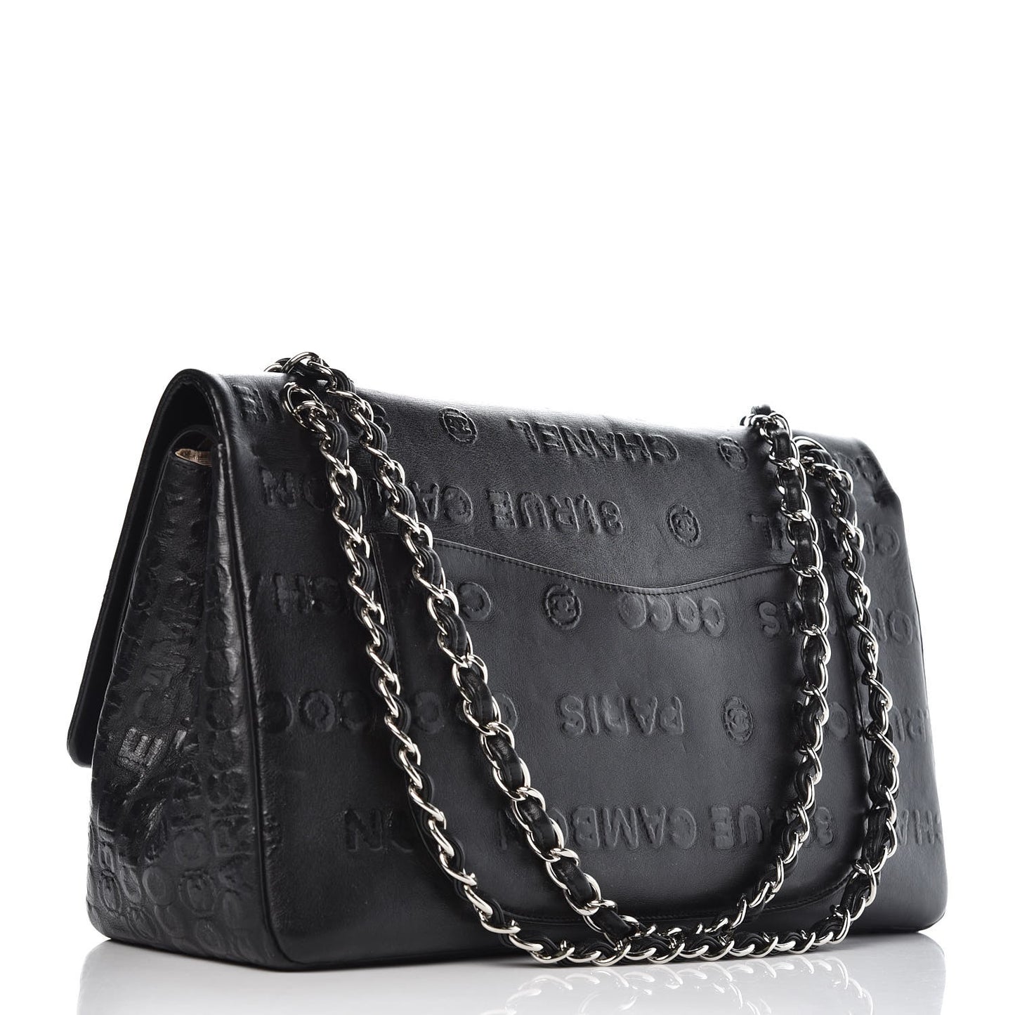 Calfskin Unlimited Jumbo Double Flap Black