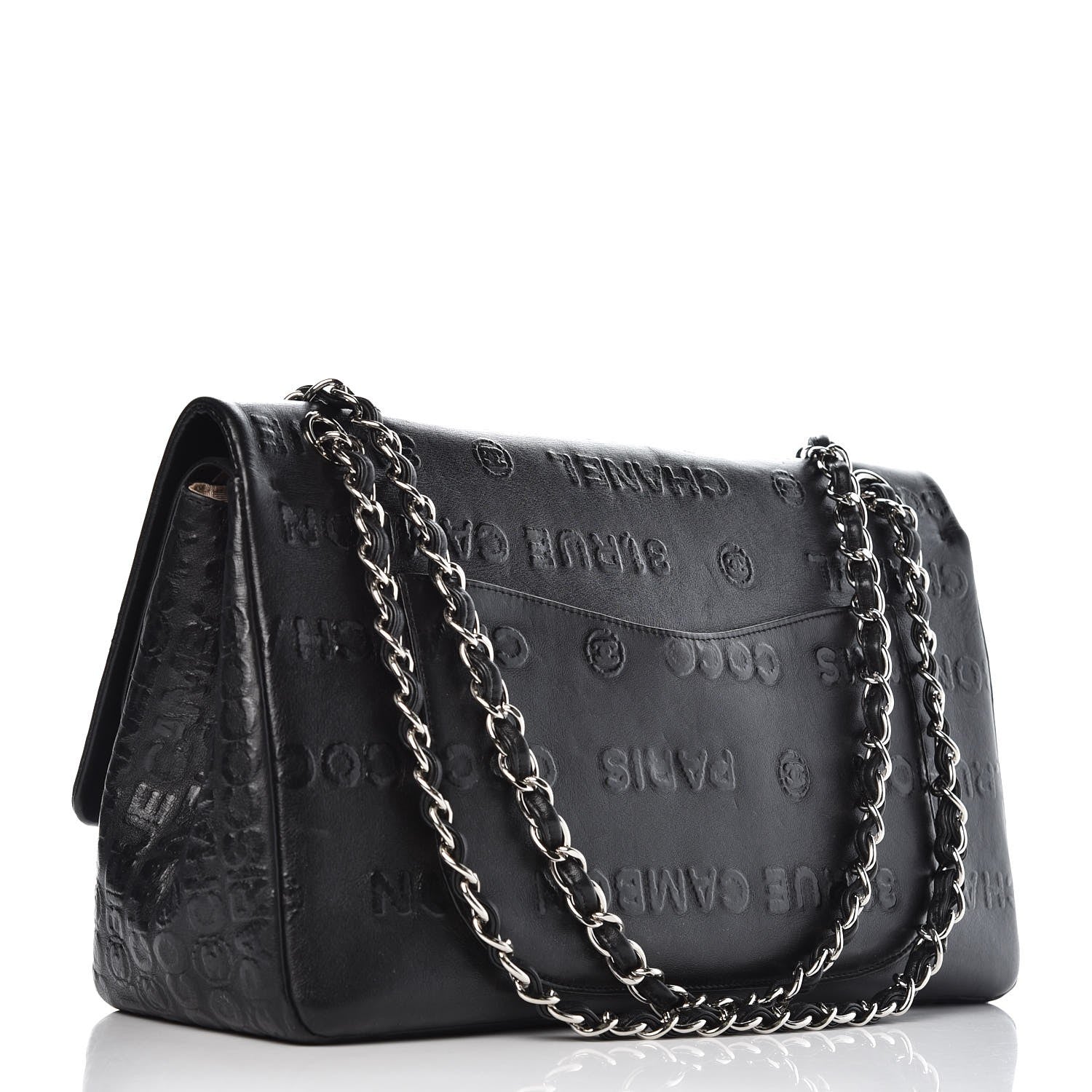 Chanel Calfskin Unlimited Jumbo Double Flap Black 3 of 10