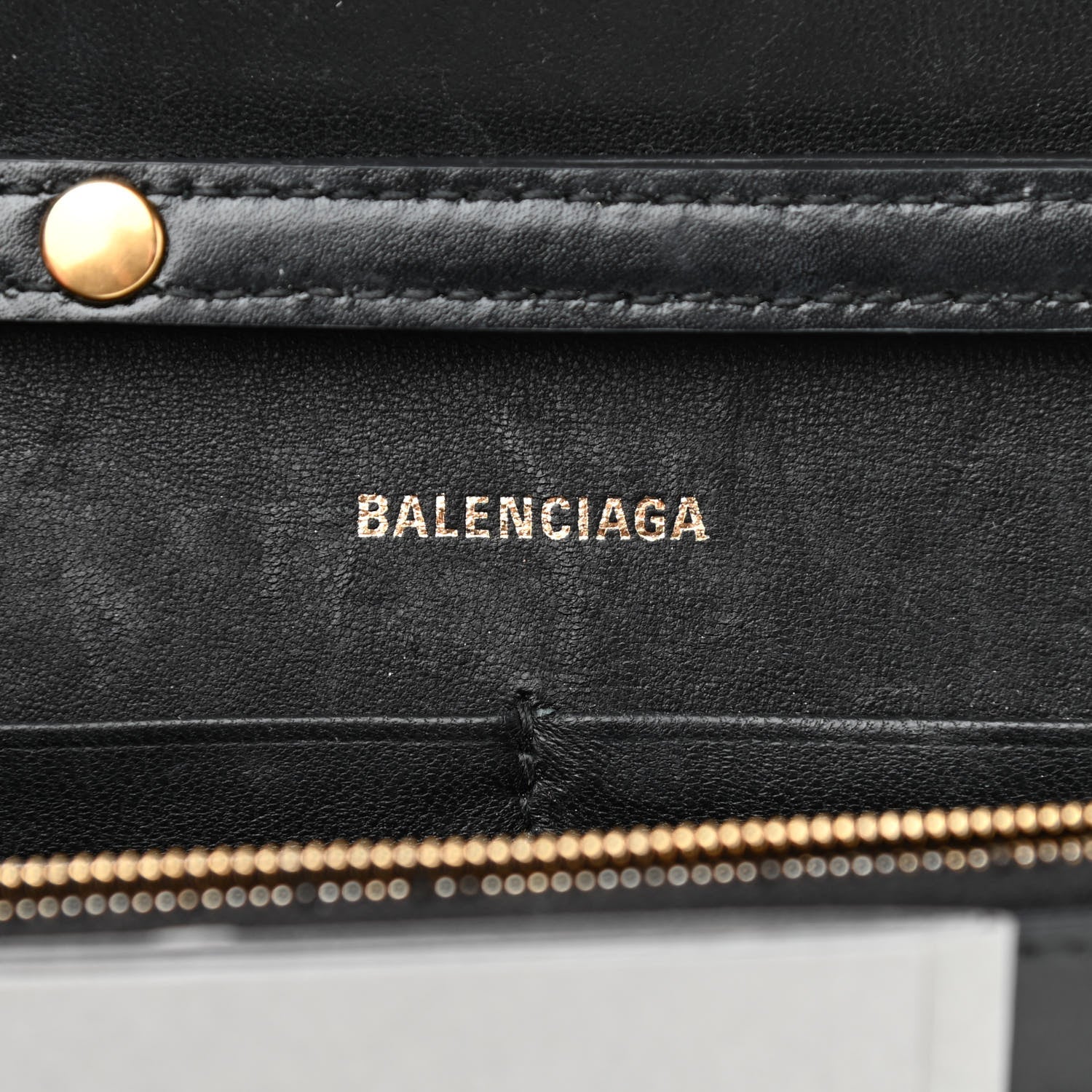 Balenciaga Shiny Box Calfskin Hourglass Chain Bag Black 6 of 11