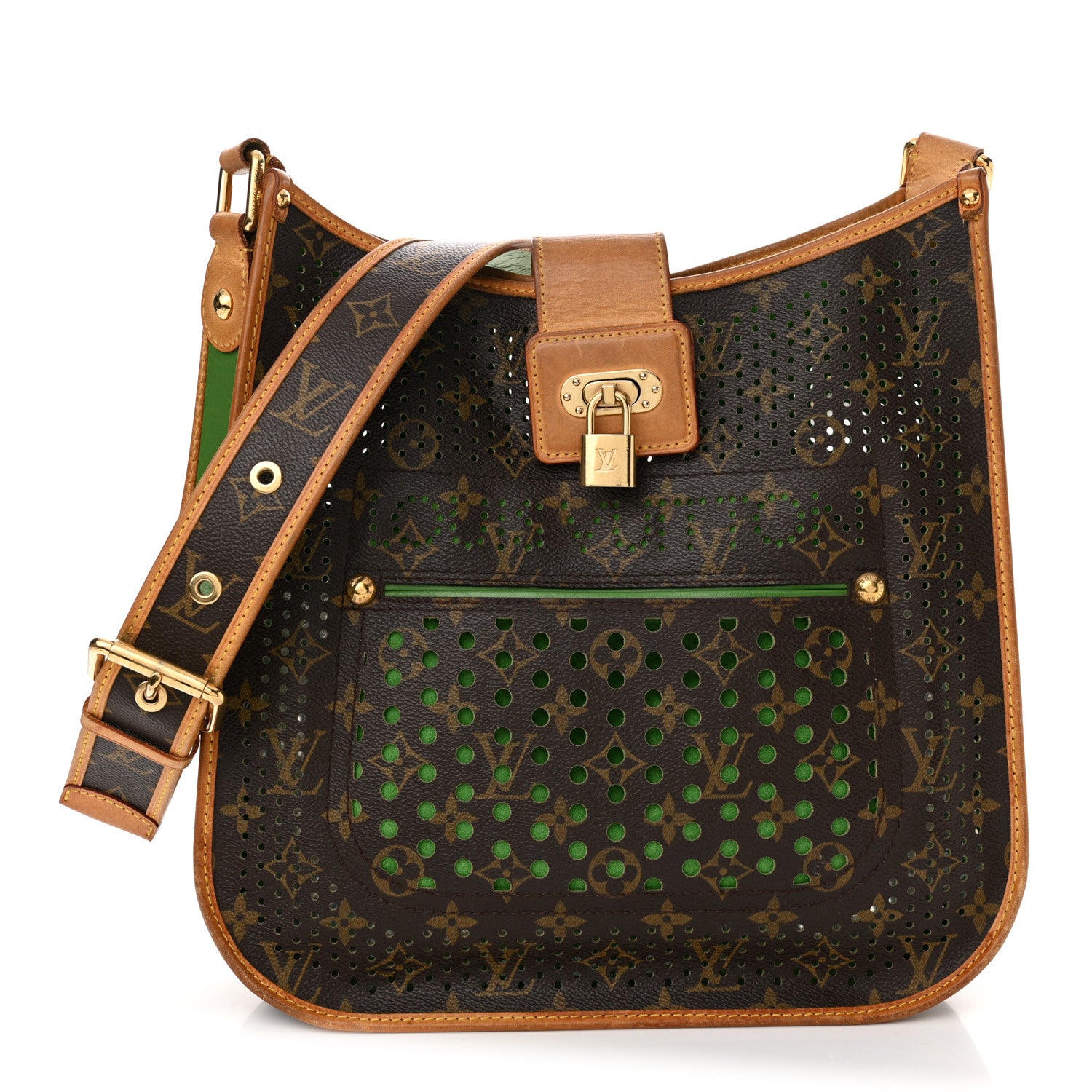 Louis Vuitton Monogram Perforated Musette Green 1 of 17