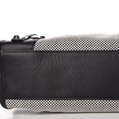 Balenciaga Calfskin Twill Classic Silver Hardware Mini City Black White 9 of 12