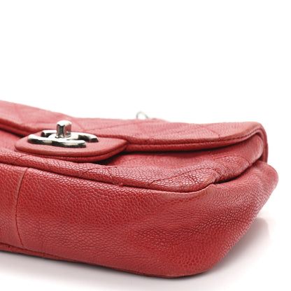 Chanel Caviar Quilted Mini Simply CC Flap Red 12 of 12