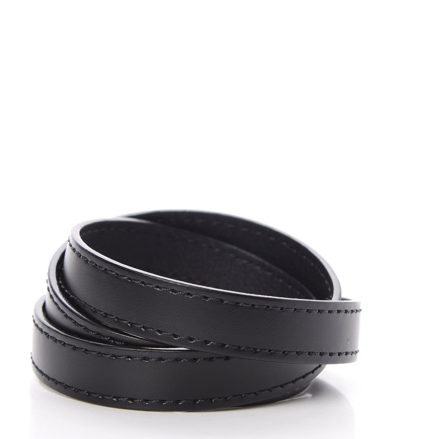 Calfskin Box It Bracelet 17 Black