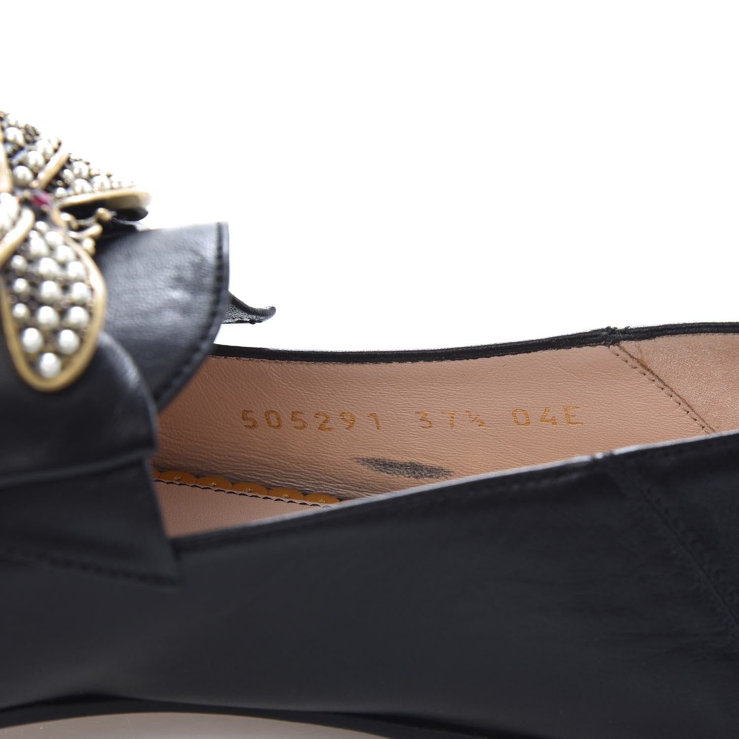 Gucci Nappa Queen Margaret Loafers 37.5 Black 9 of 9