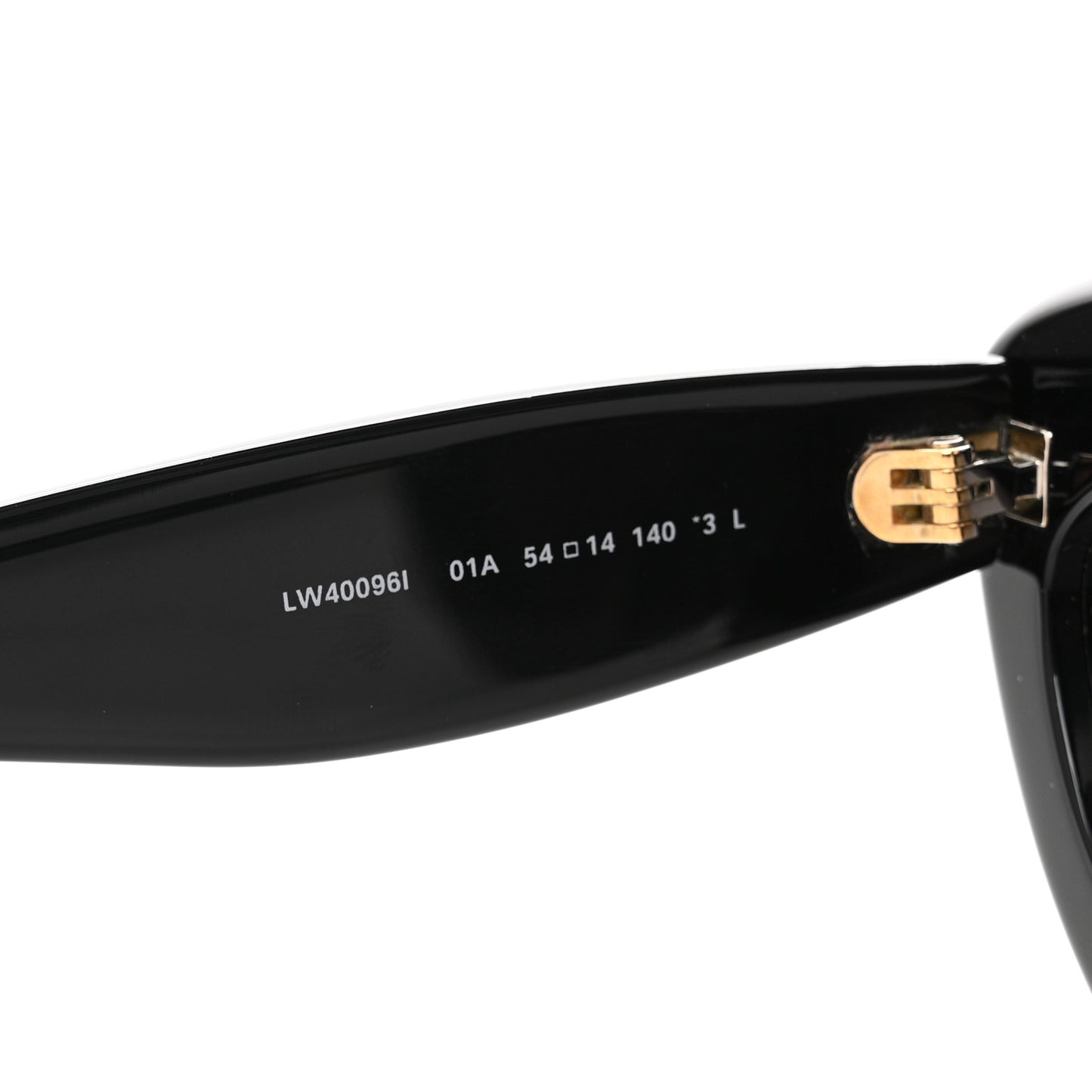 Acetate Cat Eye Sunglasses LW40096I Black