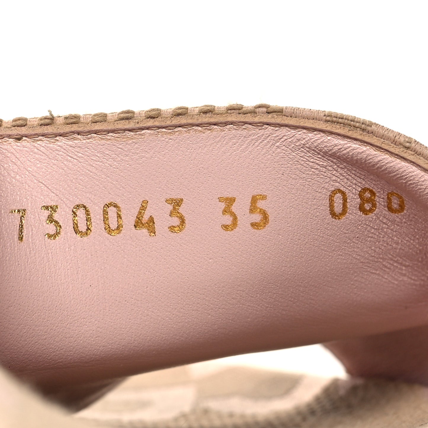 Monogram Jumbo GG Angelina Platform 55mm Slide Sandals 35 Beige Perfect Pink