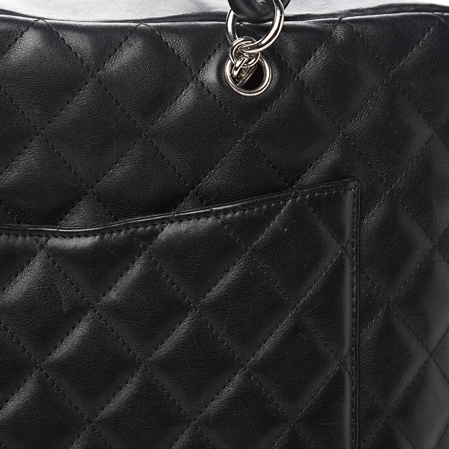 Chanel Calfskin Quilted Large Cambon Multipocket Reporter Black 13 of 13