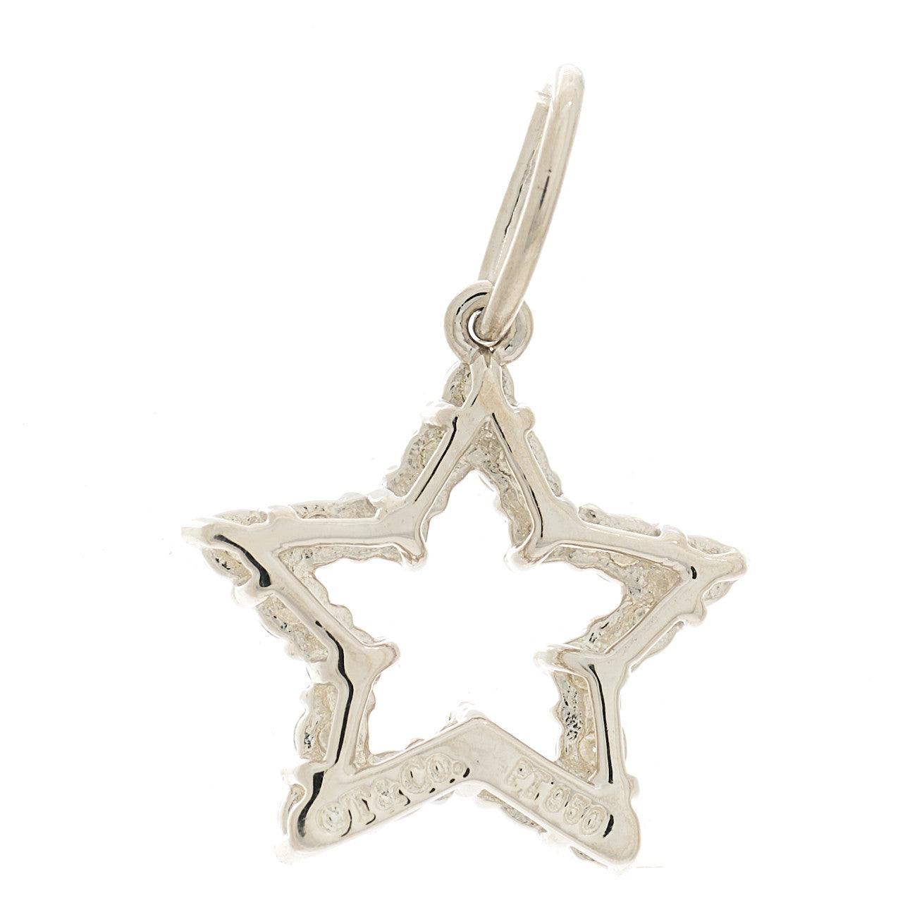 Tiffany Platinum Diamond Star Charm 3 of 4