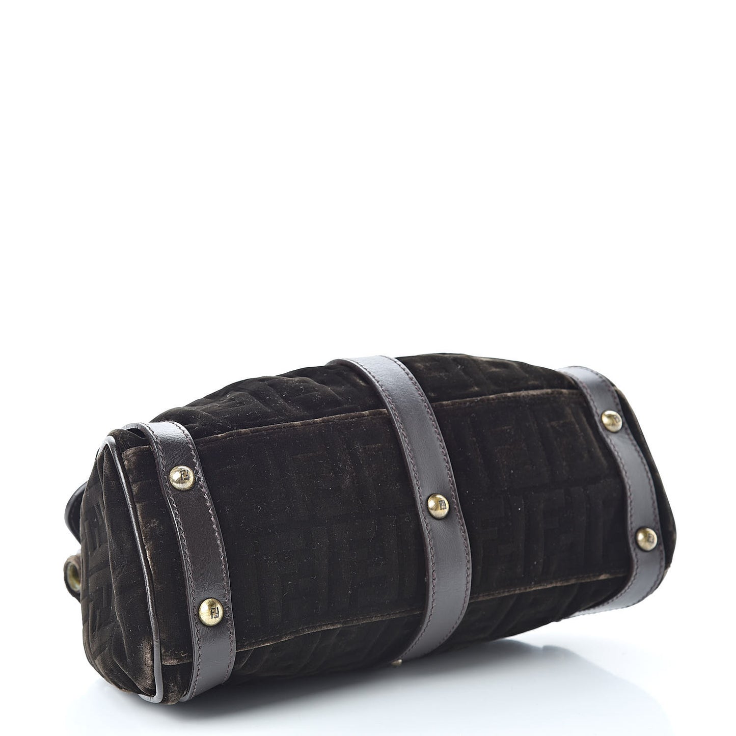 Calfskin Velvet FF Magic Bag Tobacco