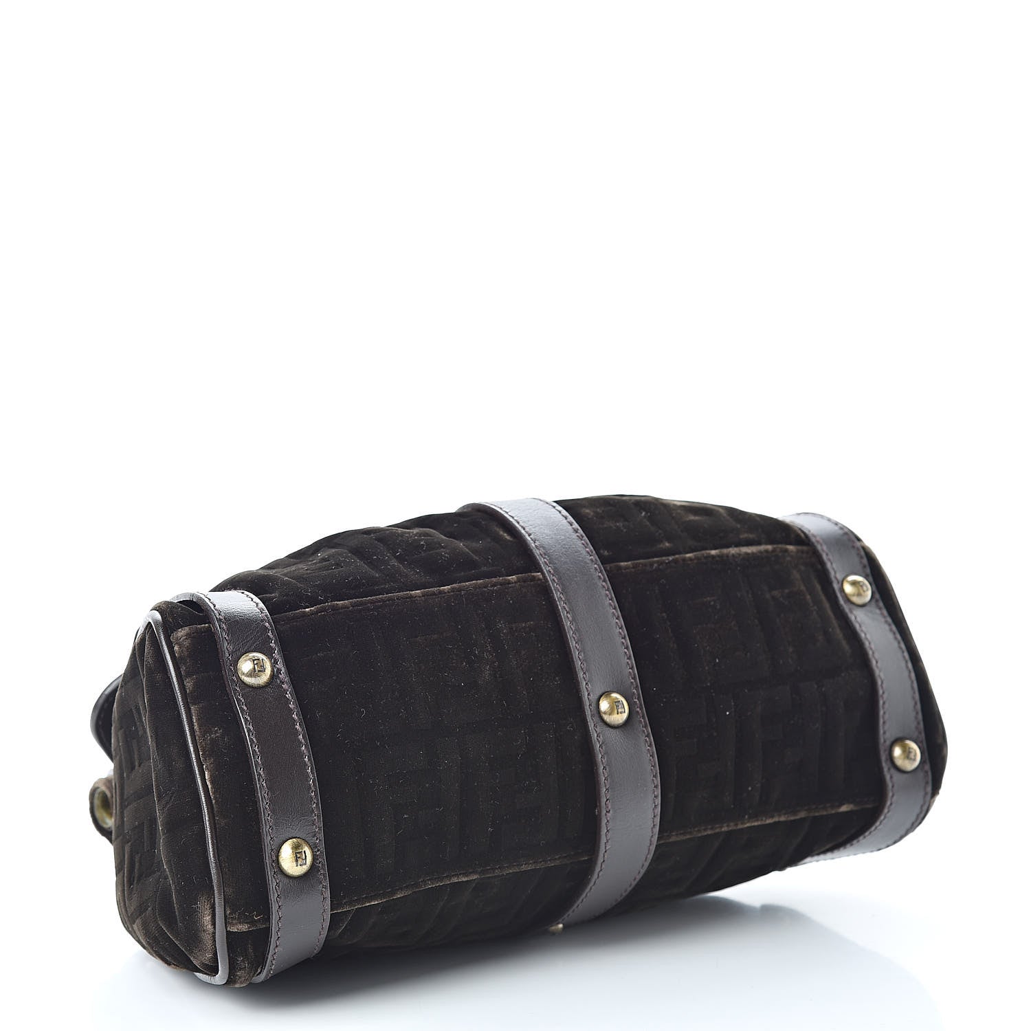 Fendi Calfskin Velvet FF Magic Bag Tobacco 4 of 14