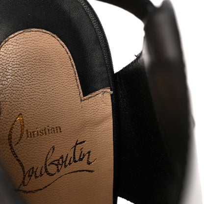 Christian Louboutin Calfskin Apron Lili 120 Pumps 38 Black 14 of 15