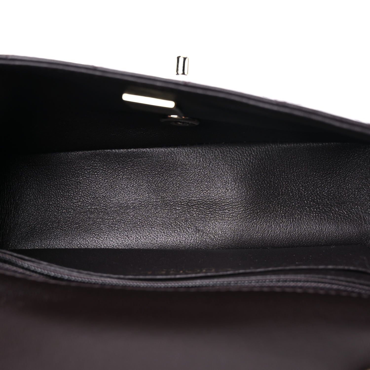 Chanel Lambskin Quilted Mini Rectangular Flap Dark Brown 5 of 11