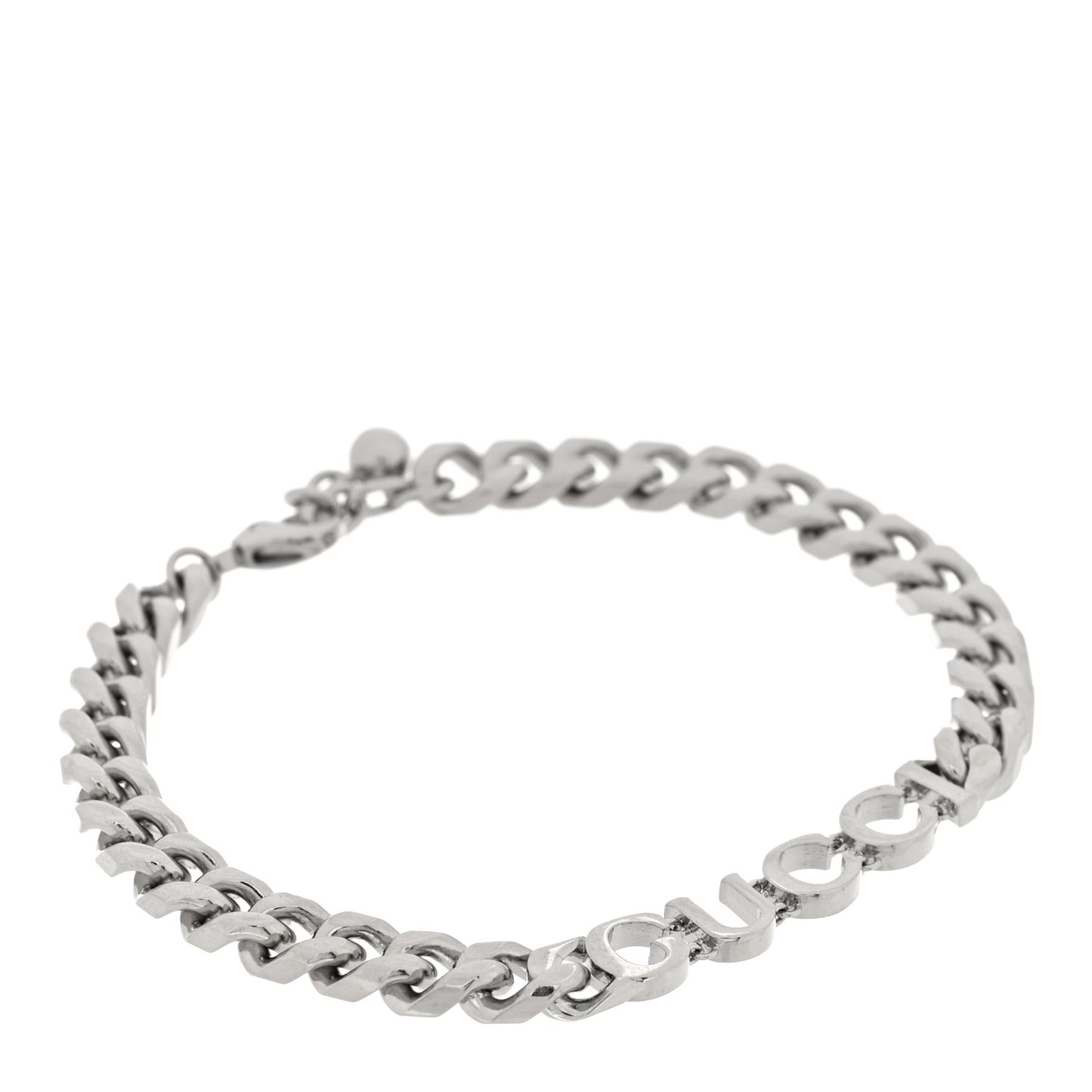 Sterling Silver Logo Link Bracelet