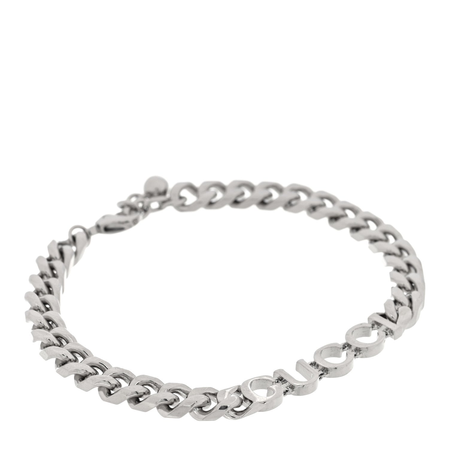 Gucci Sterling Silver Logo Link Bracelet 1 of 4