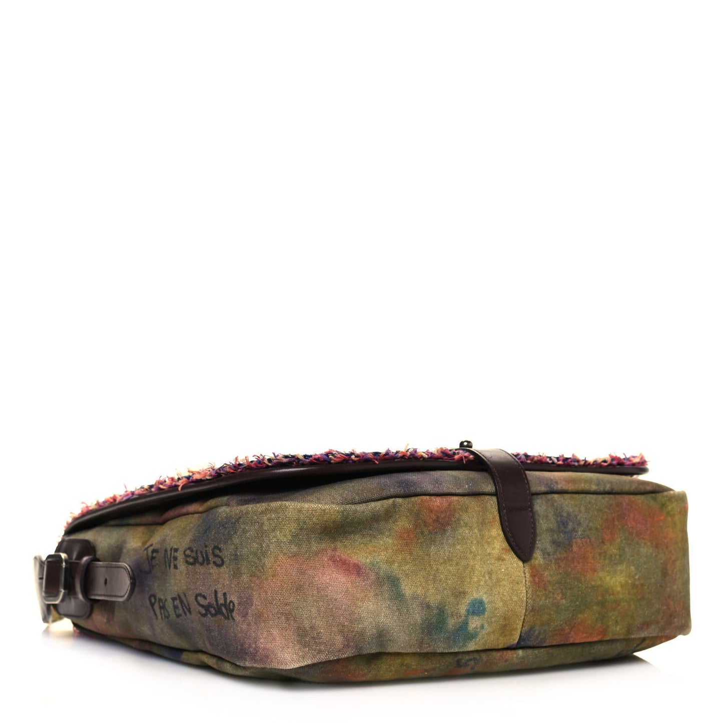 Washed Toile Graffiti On The Pavements Messenger Khaki Multicolor