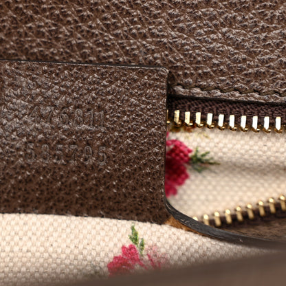 Gucci Calfskin Embroidered Sylvie Belt Bag 85 34 Brown 7 of 13