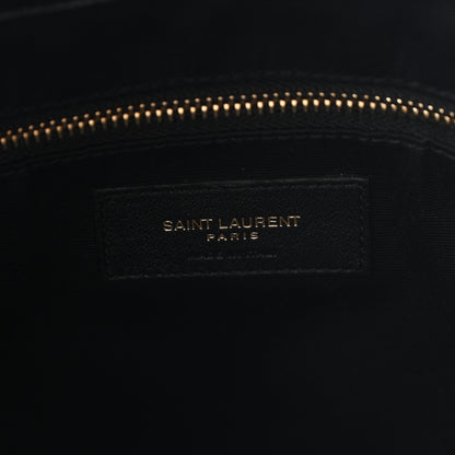 Saint Laurent Lambskin Quilted Maxi Icare Shopping Tote Black 7 of 11