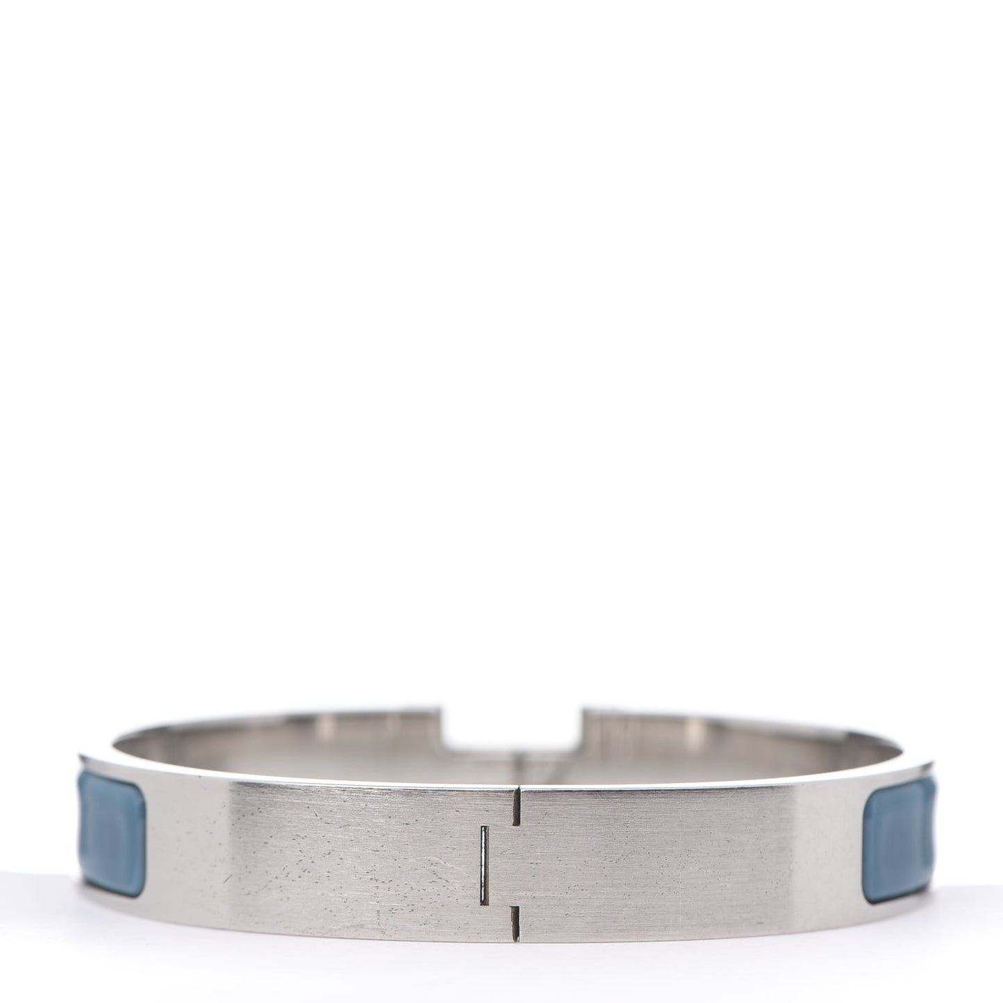 Matte Enamel Narrow Clic Clac HH Bracelet GM Bleu Indien