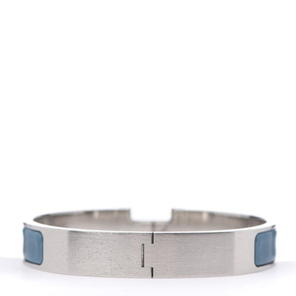 Hermes Matte Enamel Narrow Clic Clac HH Bracelet GM Bleu Indien 3 of 4